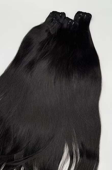 Raw Cambodian Straight Bundles (100g) – 100% Single-Donor Human Hair